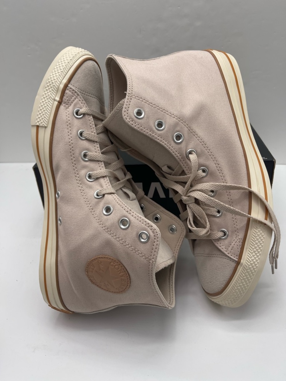 Converse Mens CTAS Hi Warm Clay Nachetta Beige A11454C High Top Sneakers Classic - Picture 7 of 16
